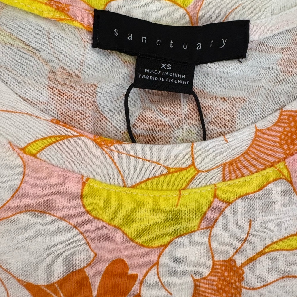 Sanctuary Floral Top in Pink, Yellow, and Orange - Picture 5 of 6